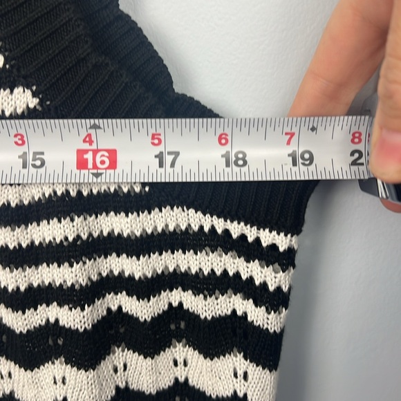 Joie black & white crochet sleeveless XL maxi dress NWT - Picture 6 of 11